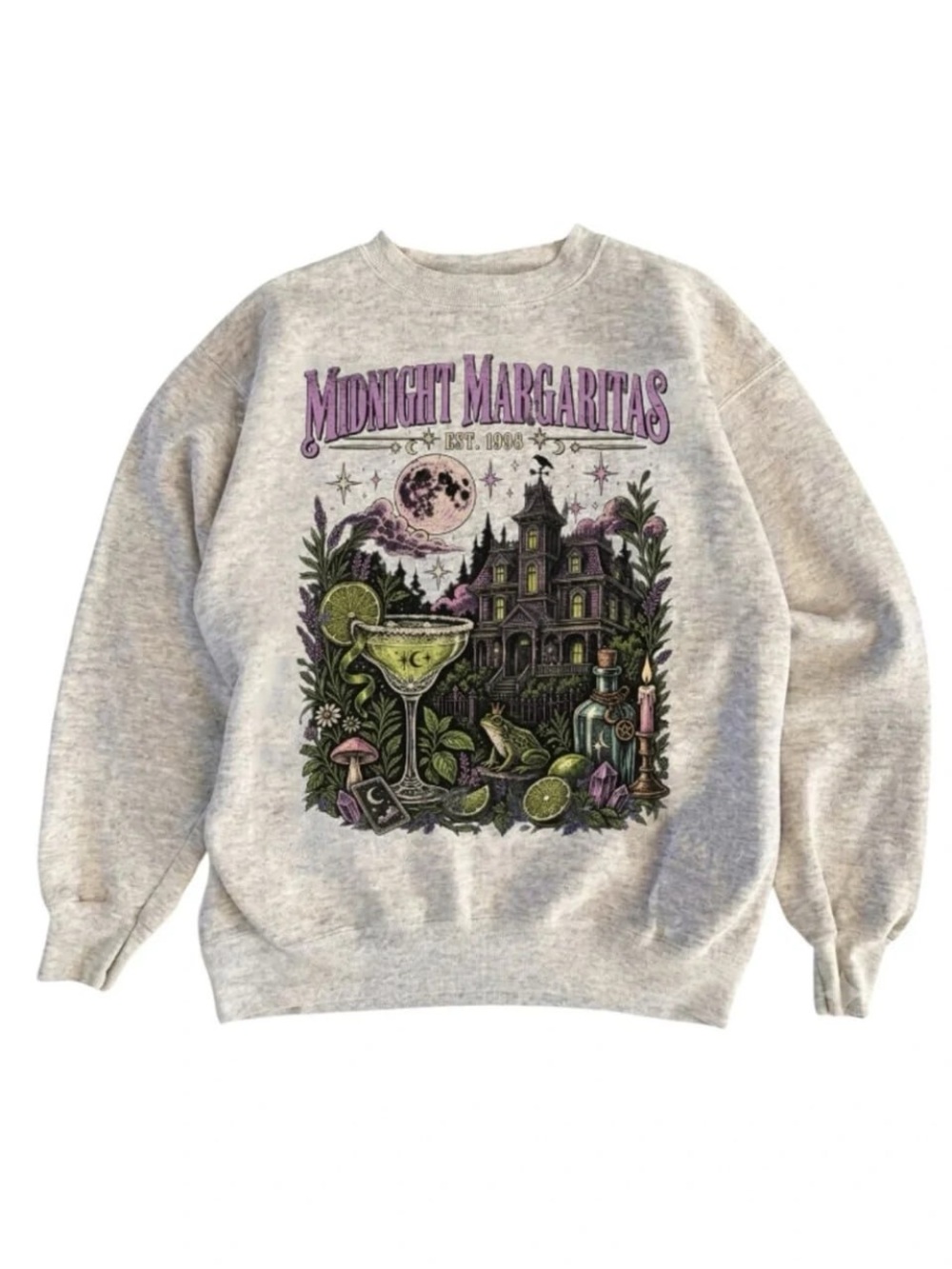 Midnight Margaritas Graphic Crewneck Sweatshirt
